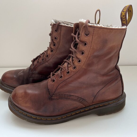 Dr. Martens 1460 Winter Fur Boots - Picture 4 of 9